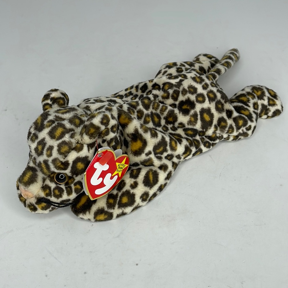 Vintage 1996 Freckles The Leopard Date of Birth June 3, 1996 TY Beanie Babies